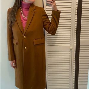 NWOT J CREW COLLECTION CAMEL COAT